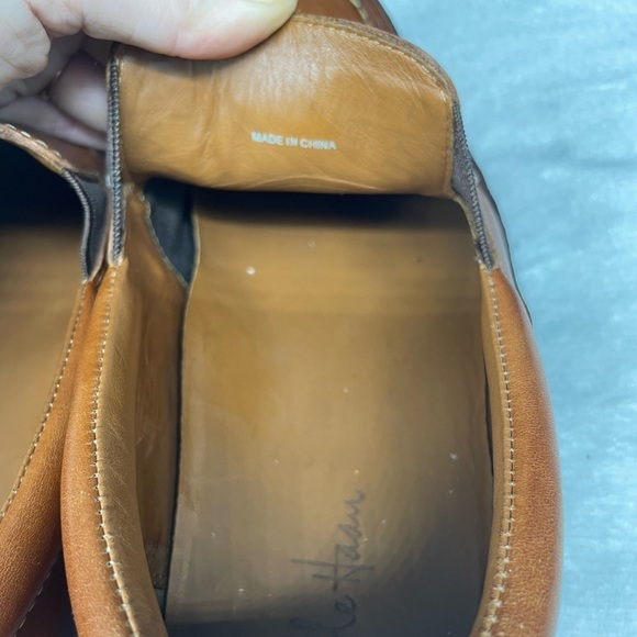 Cole Haan Men’s 11 Tucker Venetian Leather Slip On Loafers Brown Classic Summer - Picture 7 of 11
